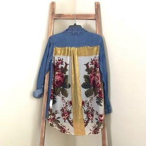 Denim button down shirt